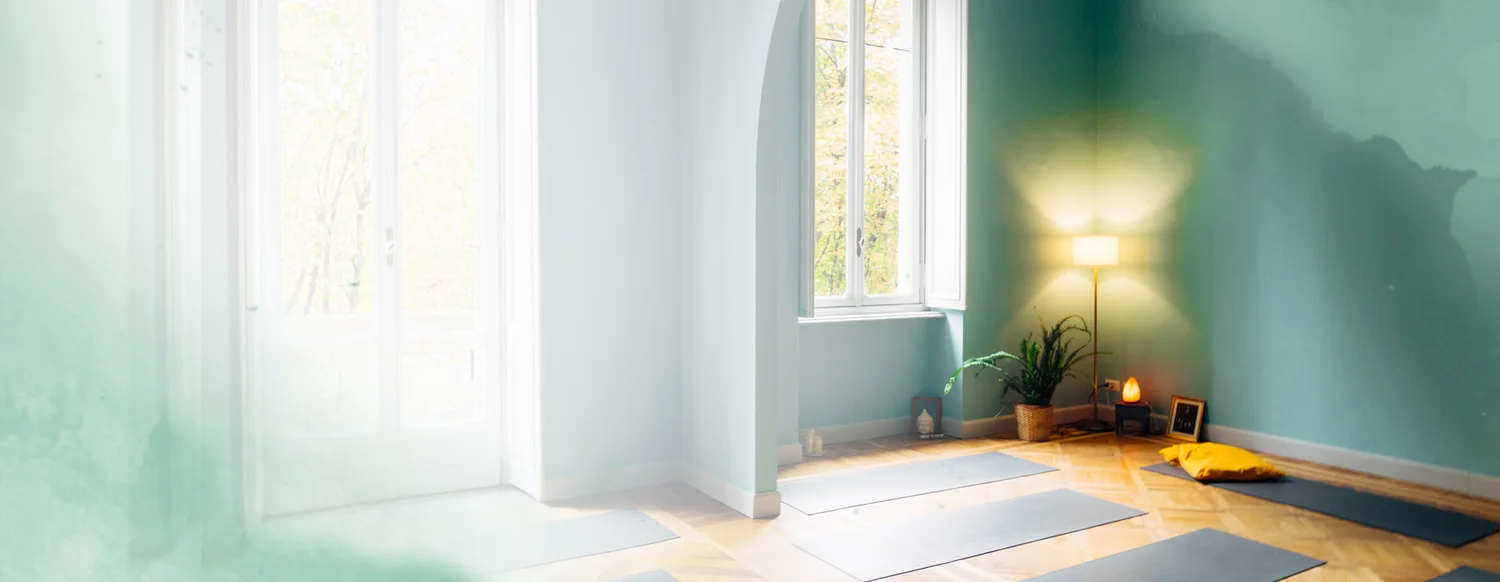 Interno del centro Yoga Semi di Yug a Torino, in zona Crocetta.