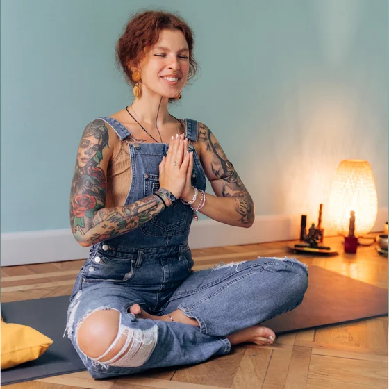 Wiktoria Musialek insegnante di yoga a Torino.