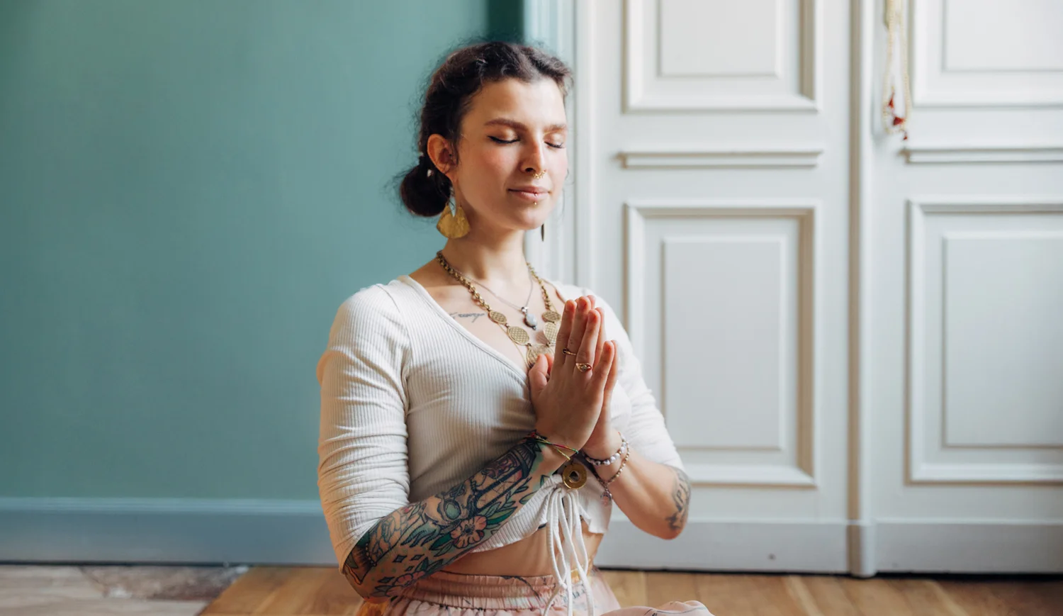 Wiktoria Musialek. Lezione di Yin Yoga a Torino.